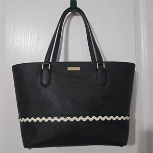 Kate Spade Black and White Dally Tote Handbag